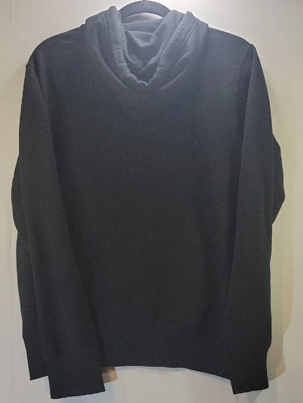 True Religion Black Hoodie with Gold Logo Tag